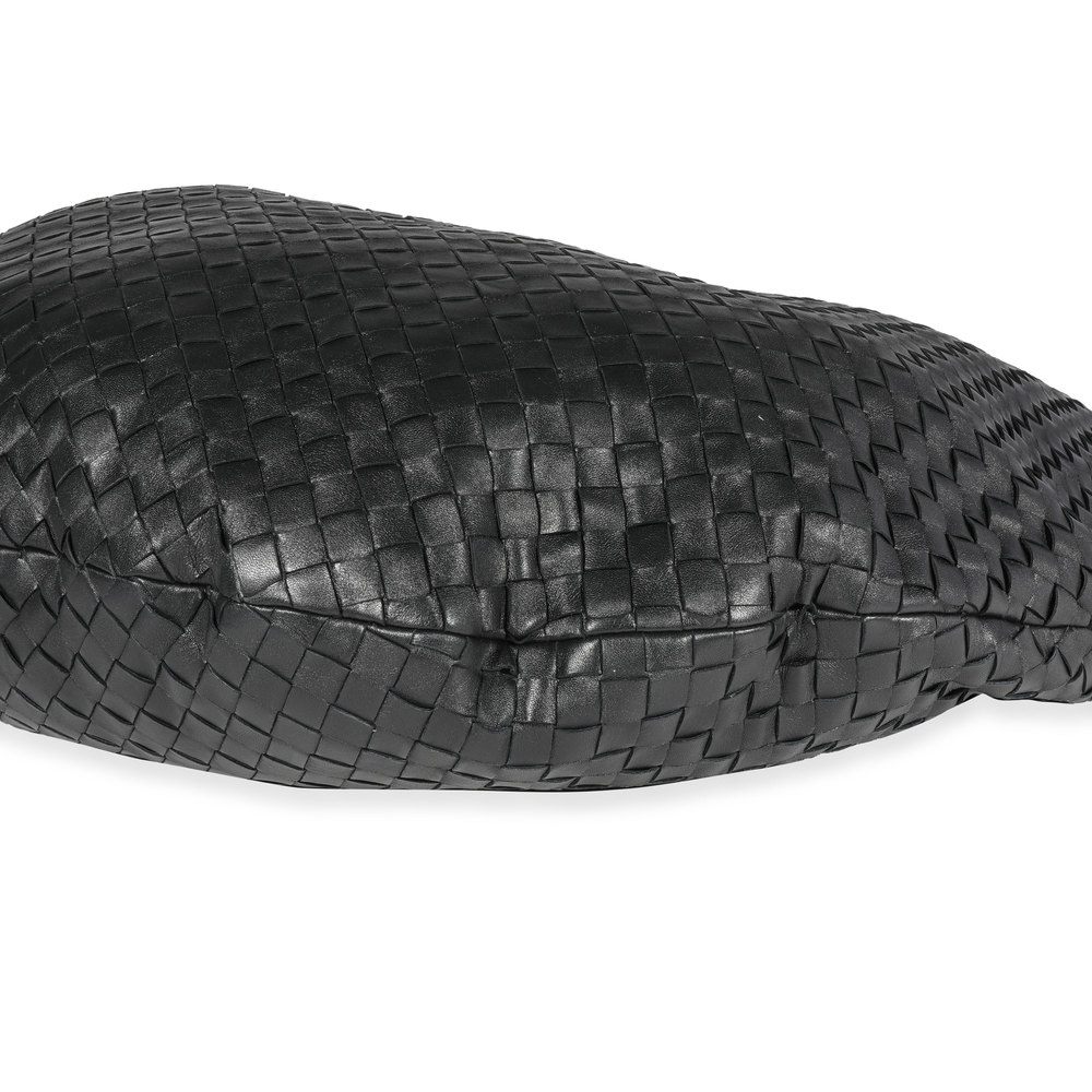 Bottega Veneta Black Intrecciato Leather Maxi Jodie Bag - Picture 7 of 7